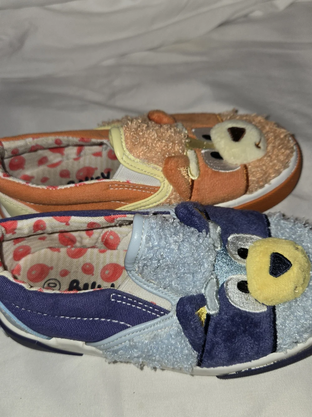 Bluey Toddler Kids Fleece Slip-On Sneakers SZ 10